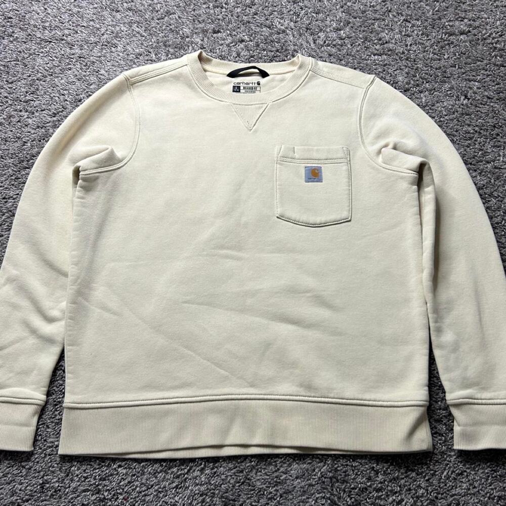 Carhartt cream pocket sweatshirt w21